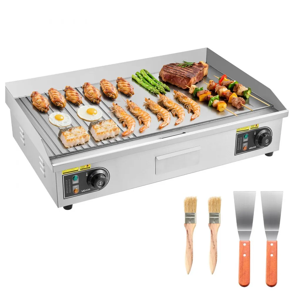 elektriline grillplaat 4400 W – Elektriline grillplaat (4400 W, 72,5 x 40 cm, roostevaba teras)