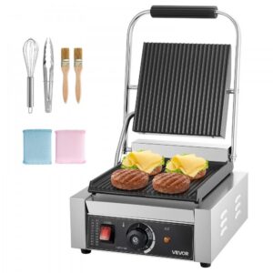 elektriline paniinigrill 1800 W – Elektriline Paniinigrill (1800 W, 22x23 Cm, Roostevaba Teras)