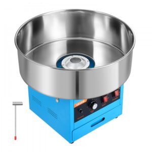 elektriline suhkruvatimasin 1000 W – Elektriline Suhkruvatimasin 1000W, 52 Cm Roostevaba Teras Kausiga, Sinine
