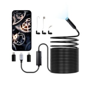 endoskoopkaamera 15 m kaabliga – Endoskoopkaamera 15 M Pooljäiga Kaabliga, 1920P HD, 8 LED, IP67 Veekindel