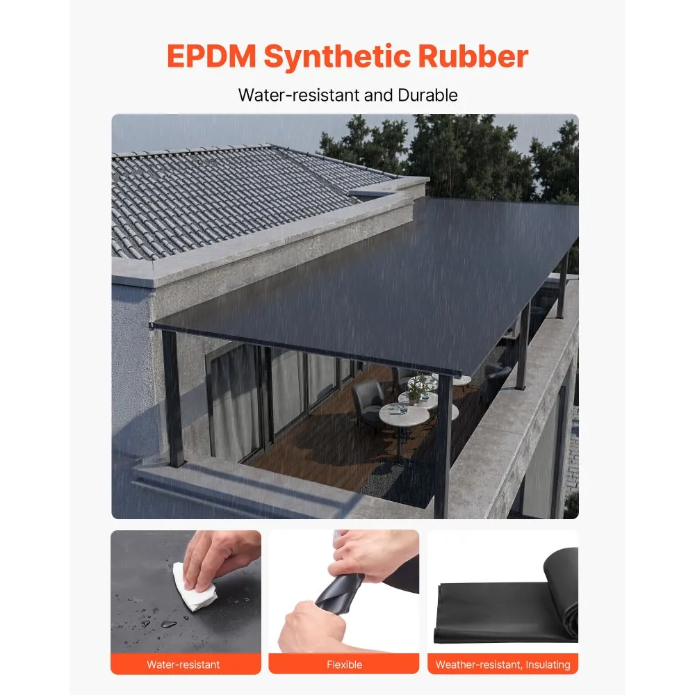 EPDM Kummist Katusekate (4,57×7,62 m, 45 mil, Veekindel) – toote pilt 3