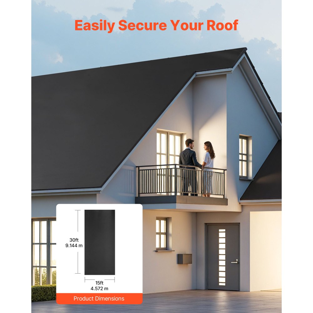 EPDM Kummist Katusekate (4,57×9,14 m, 1,14 mm, Veekindel) – toote pilt 2