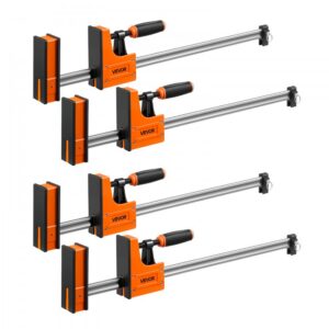 F-klambrid puidutööks 680 kg – F-klambrid puidutööks (4 tk, 60,96 cm avamine, 680 kg koormus)