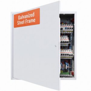 galvaniseeritud terasest ligipääsupaneel valge – Galvaniseeritud Terasest Ligipääsupaneel (64x64 Cm, Valge)
