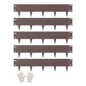 galvaniseeritud terasest muruservad 5 tk – Galvaniseeritud terasest muruservad (5 tk, 99 cm, pruun)