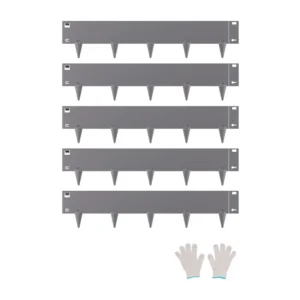 galvaniseeritud terasest muruservad 5 tk – Galvaniseeritud Terasest Muruservad, 5 Tk, 99 x 13 cm, Tumehall