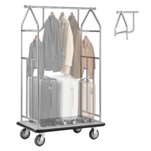 hotelli pagasikäru 363 kg kandevõime – Hotelli Pagasikäru (363 Kg Kandevõime, 107×63,5 Cm Platvorm, 15 Cm Rattad)