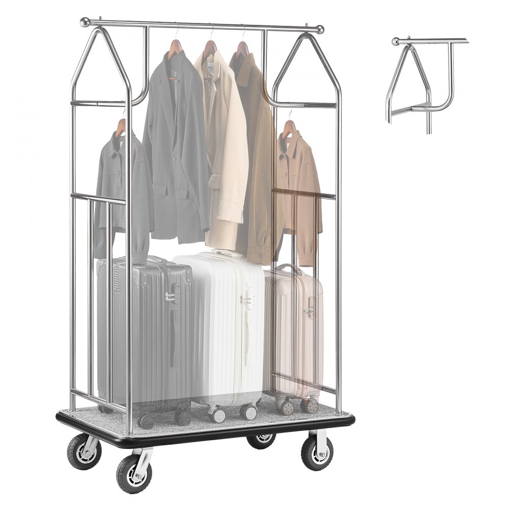 hotelli pagasikäru 363 kg kandevõime – Hotelli Pagasikäru (363 Kg Kandevõime, 107×63,5 Cm Platvorm, 15 Cm Rattad)