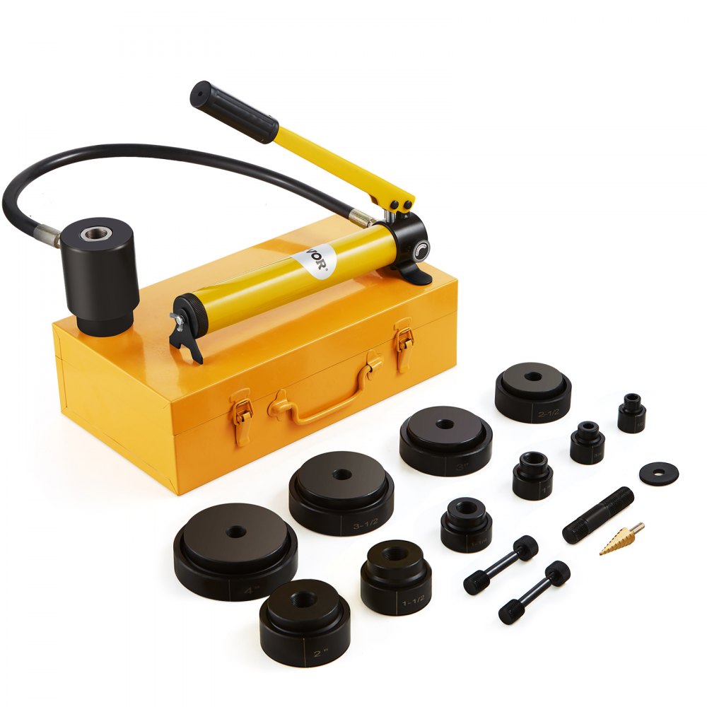 hüdrauliline knockout punch komplekt – Hüdrauliline Läbistustööriista Komplekt (15 t, 12,7-101,6 mm, 10 Stantsiga)