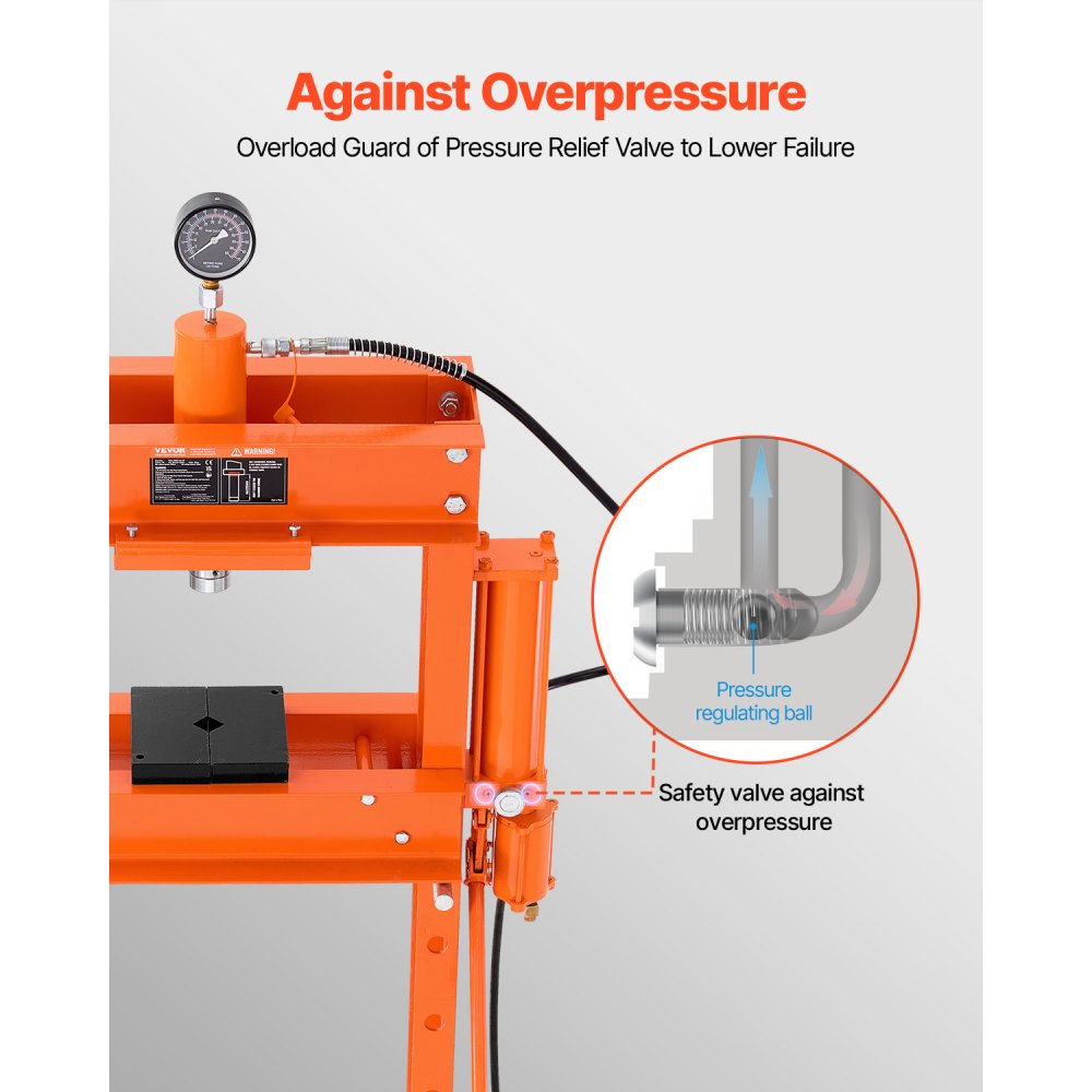 Hüdrauliline Töökoja Press (30T, 855×700×1750 Mm, 125 Mm Silindritõmme) – toote pilt 3