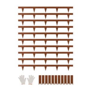 ilmastikukindel metallist aiapiire – Ilmastikukindel Metallist Aiapiire (10 Tk, 102 x 11,4 cm, Ilmastikukindel Teras)
