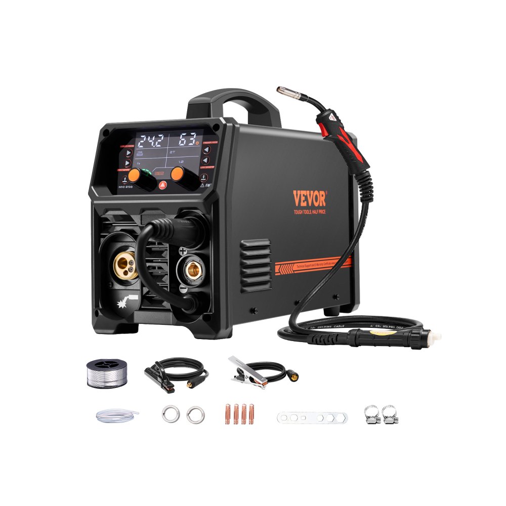 inverterkeevitusmasin MIG TIG 250A – Inverterkeevitusmasin MIG/TIG (250A, 5-ühes, LCD Ekraan)