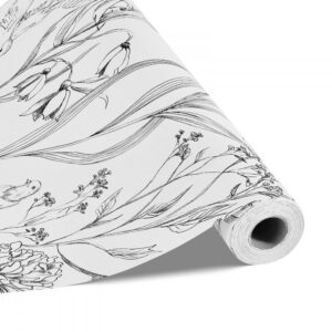 isekleepuv tapeet veekindel valge – Isekleepuv Tapeet (45 Cm X 10 M, Veekindel, Valge Botaaniline)