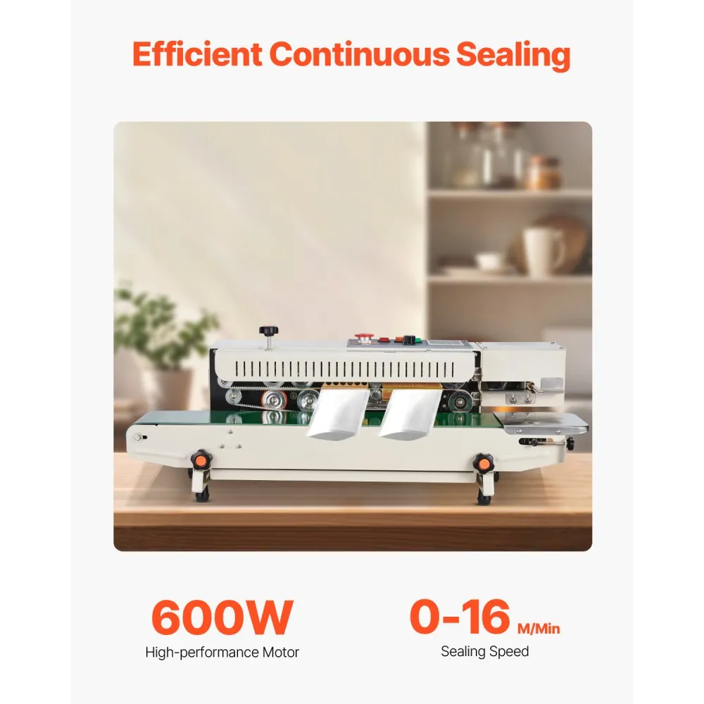 Jätkuv Kottide Sulgemismasin (600 W, 6-12 Mm, 0-300 °C) – toote pilt 1