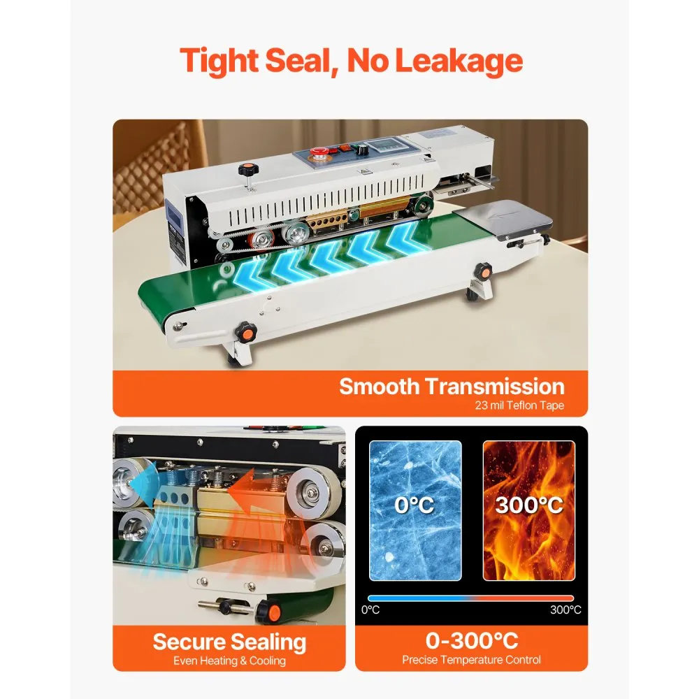 Jätkuv Kottide Sulgemismasin (600 W, 6-12 Mm, 0-300 °C) – toote pilt 3