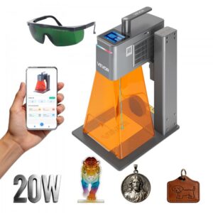 kaasaskantav lasergraveerija 20W – Kaasaskantav lasergraveerija (20W sinine laser, 2W infrapunalaser, 160 x 140 mm ala)