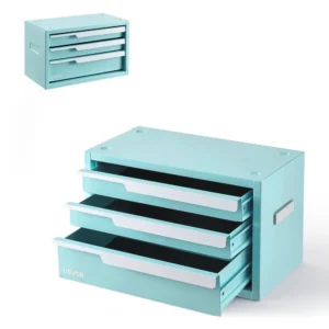 kaasaskantav metallist tööriistakast 3 sahtlit – Kaasaskantav Metallist Tööriistakast (3 Sahtlit, 32,5×20×23 Cm)