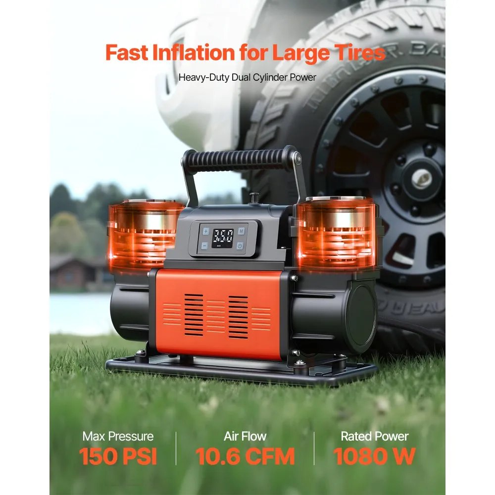 Kahe silindriga õhukompressor (300 L/min, 12V, 10,3 bar) – toote pilt 1