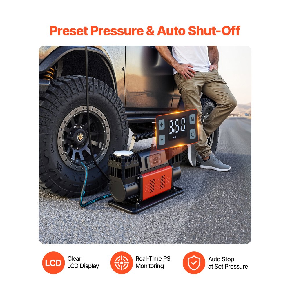 Kahe silindriga õhukompressor (300 L/min, 12V, 10,3 bar) – toote pilt 2