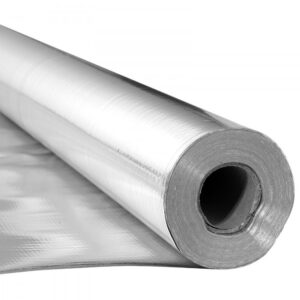 kahepoolne peegeldav isolatsioonirull – Kahepoolne peegeldav isolatsioonirull (0,15 mm, 38,1 m x 1,22 m, alumiiniumfoolium)