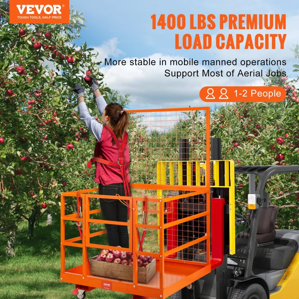 Kahveltõstuki Turvaplatvorm (109 x 114,3 cm, 635 kg, Ratastega) – toote pilt 1