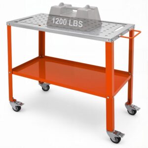 keevituslaud ratastel kahekihiline – Keevituslaud Ratastel Kahekihiline (91,4 x 45,7 cm, 544 kg Kandevõime)
