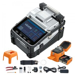 kiudoptiline fusion splicer 6 mootorit – Kiudoptiline Kiudude Ühendaja 6 Mootorit, 7800 mAh Aku, Puuteekraan