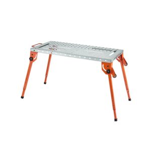 kokkupandav keevitustöölaud reguleeritav – Kokkupandav keevitustöölaud (533 x 1118 mm, 227 kg kandevõime, 16 mm avad)