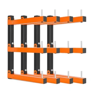 kokkupandav puidust hoiuriiul 50 kg – Kokkupandav Puidust Hoiuriiul (3 Tasandit, 50 kg/Tasand, Teras)