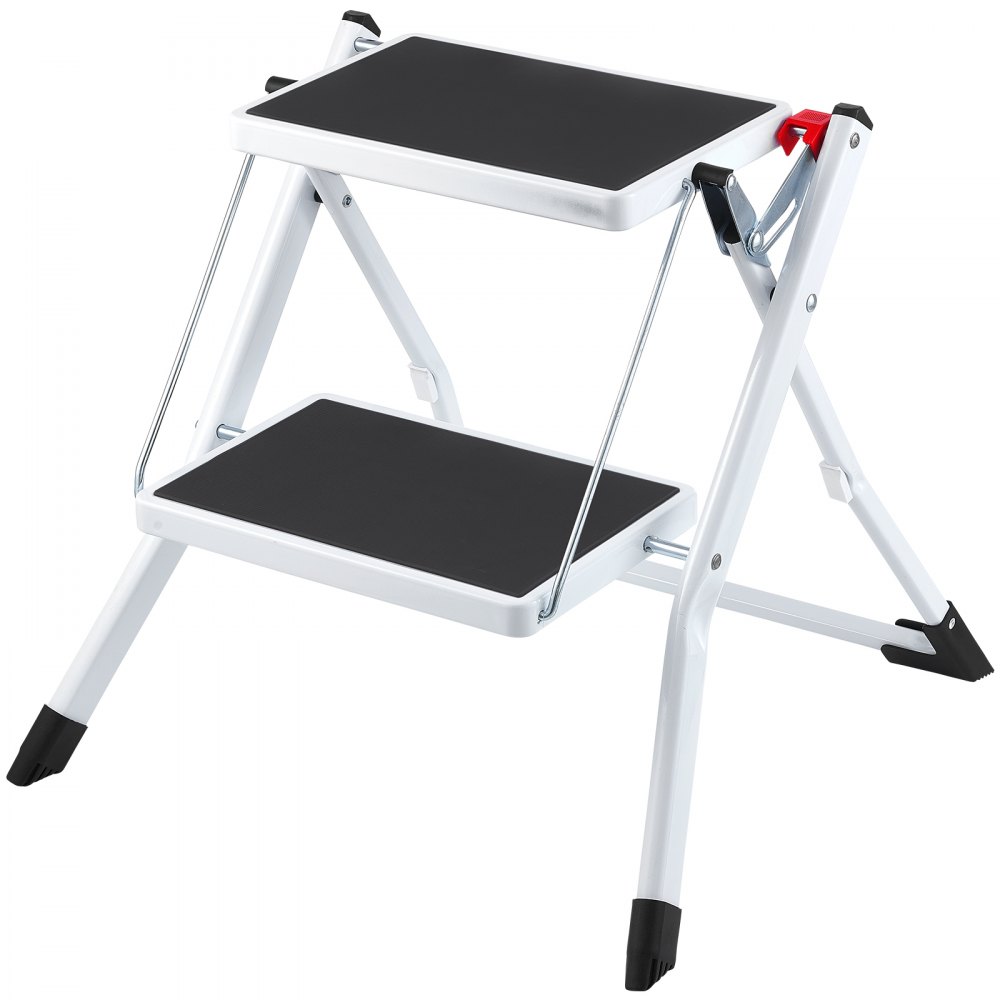 kokkupandav terasest taburet 150 kg – Kokkupandav Terasest 2-Astmeline Taburet (150 Kg, 44,5 Cm, Ergonoomiline)