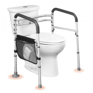 kokkupandav WC turvapiire eakatele – Kokkupandav WC-Turvapiire (44-59 cm Laius, 62-77 cm Kõrgus, 136 kg Kandevõime)