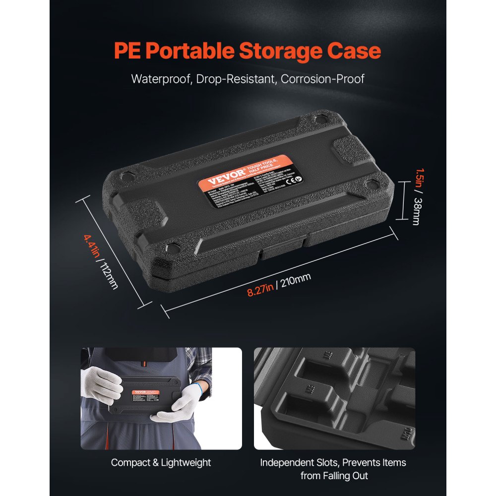 Kolmekordne Ruudukujuline Splainpadrunite Komplekt (10 Tk, Cr-V Teras) – toote pilt 4