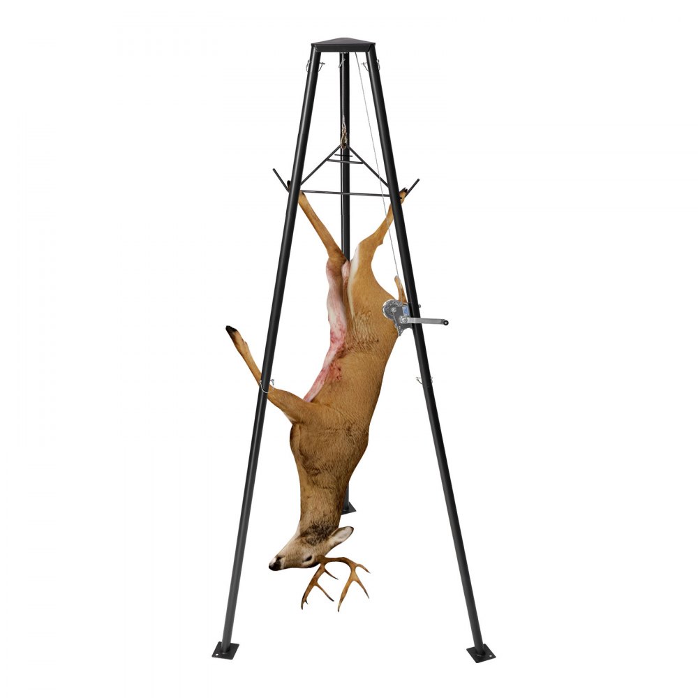 kolmjalgne hirvetõstuk 500 kg – Kolmjalgne hirvetõstuk (500 kg, 240 cm tõstekõrgus, käsivints)