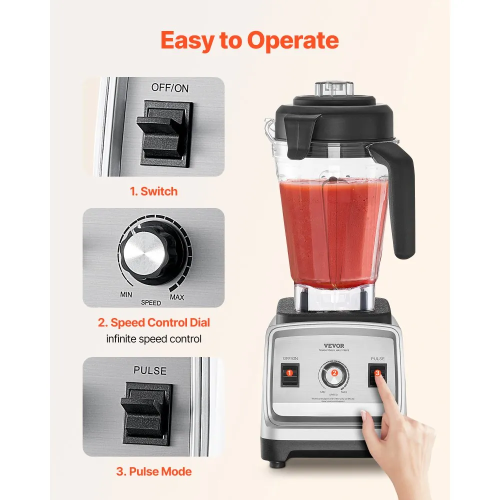 Köögiblender (2,5 L, 1600 W, mitmefunktsiooniline) – toote pilt 4