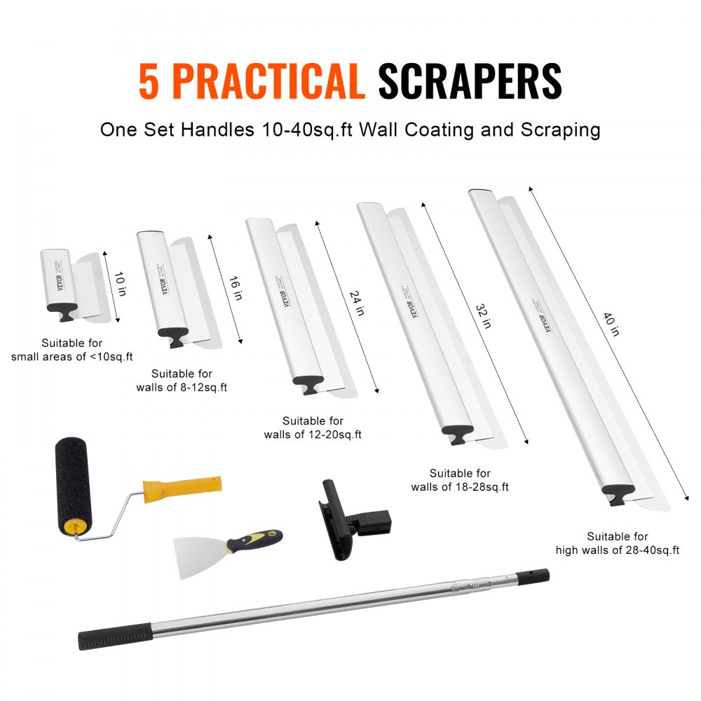 Krohvimisterade Komplekt (25,4-101,6 Cm, 86,4-207 Cm Varras) – toote pilt 1