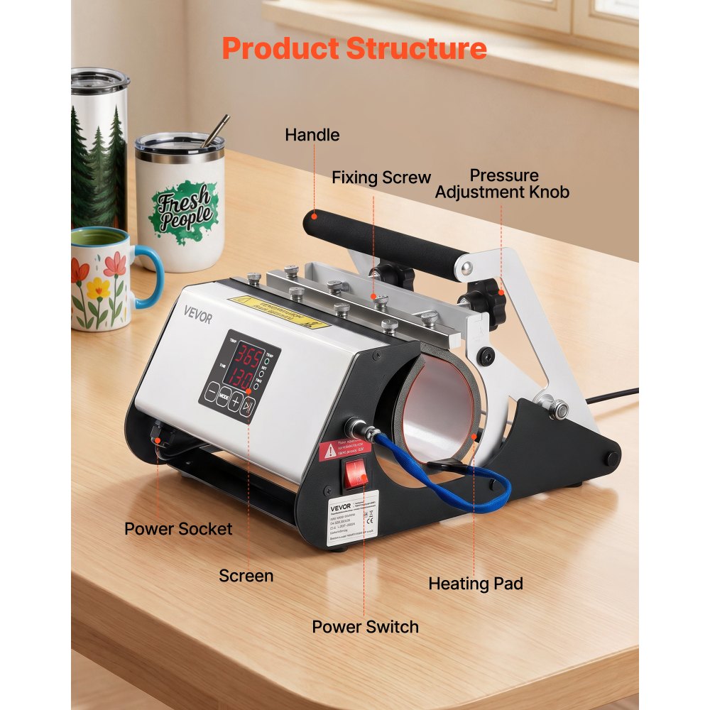 Kruusade Kuumpress (500 W, 0-220 °C, Max 887 ml) – toote pilt 2