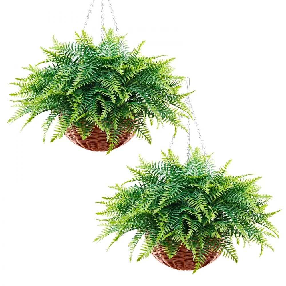 kunst sõnajalgade komplekt 66 cm – Kunst-sõnajalgade Komplekt (2 Tk, 66 Cm Kõrgus, Plastik)