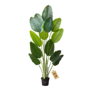 kunstlik paradiisilinnu taim 182,9 cm – Kunstlik Paradiisilinnu Taim (183 Cm, Valge Pott)