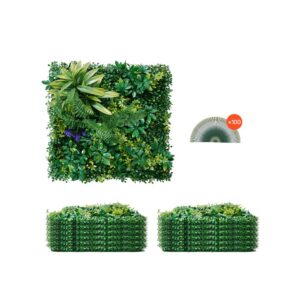 kunstlik rohumüüripaneel 12 tk – Kunstlik rohumüüripaneel (12 tk, 50,8 x 50,8 cm, 3D disain)
