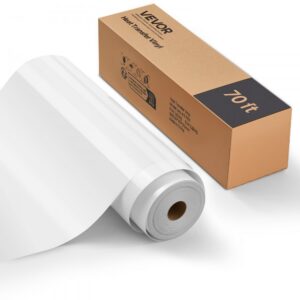 kuumpressi vinüülrull läikiv valge – Kuumpressi Vinüülrull (30,48 x 2133,6 cm, Läikiv Valge, 0,23 mm Paksus)