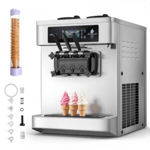 lauapealne jäätisevalmistaja 3 maitset – Lauapealne Jäätisevalmistaja (2200 W, 20-28 L/h, 3 Maitset)