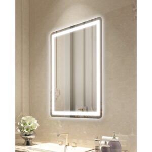 LED vannitoa peegel esivalgustus – LED Vannitoa Peegel (60×80 Cm, Esivalgustus Ja Tagavalgustus, Uduvastane)