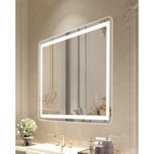 LED vannitoa peegel 70×100 cm – LED Vannitoa Peegel (70×100 Cm, Esivalgustus, Tagavalgustus)