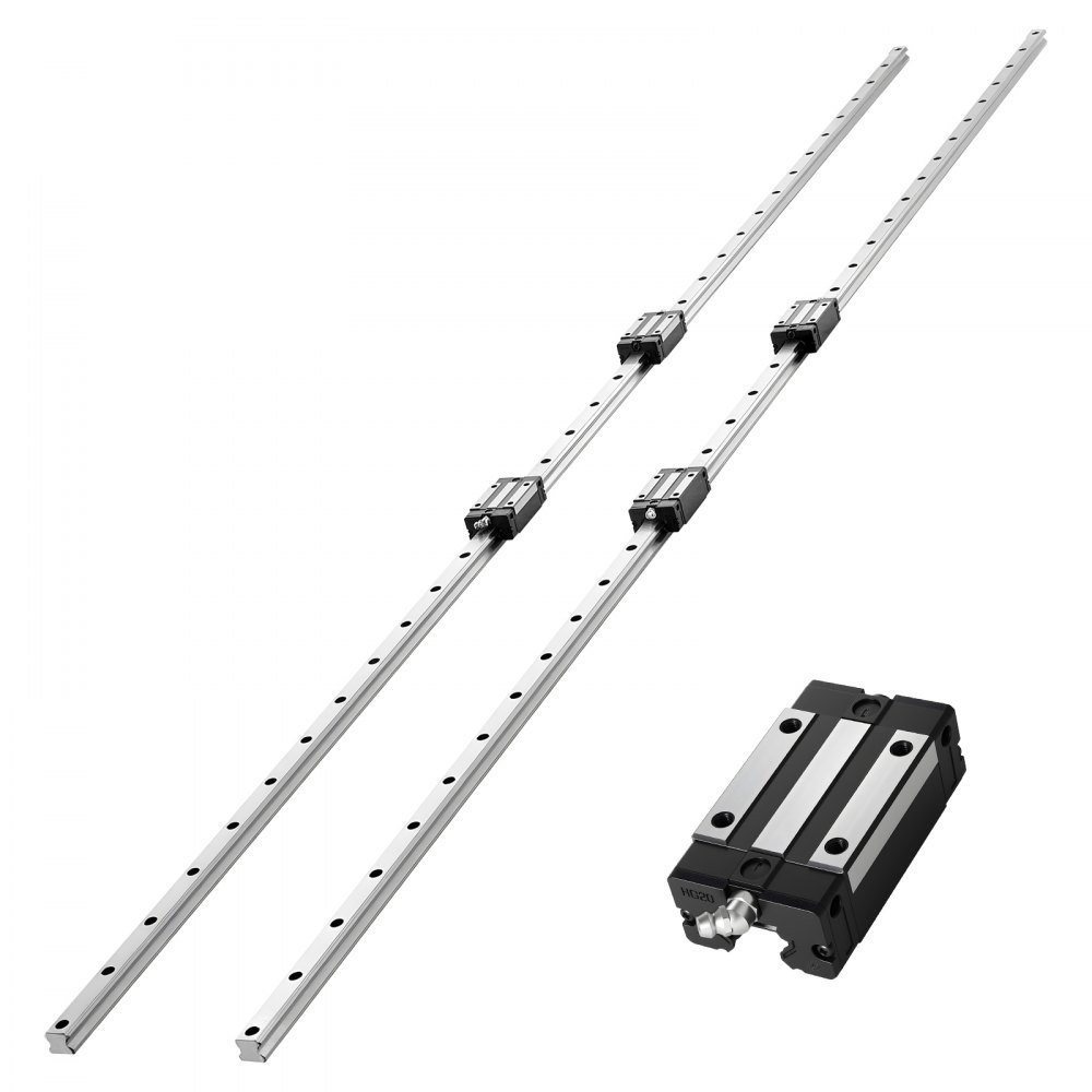 lineaarne juhtsiinide komplekt 2000 mm – Lineaarne juhtsiinide komplekt (2000 mm, 25 mm diameeter, 116 kg dünaamiline koormus)
