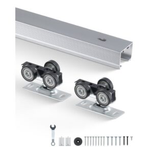 liugukse mehhanismi komplekt alumiinium – Liugukse Mehhanismi Komplekt (1,75 m, Alumiinium, 61-91 cm Uksed)