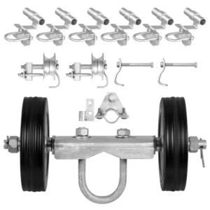 liugvärava komplekt 600 lbs – Liugvärava Komplekt (272,2 kg, 32-42 mm, 15,2 cm Rattad)