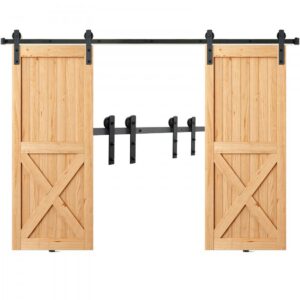 lükandlaudise riistvara komplekt 243,8 cm – Lükandlaudise Riistvara Komplekt (243,8 cm, 149,7 kg, Kahele Uksele)