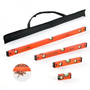 magnetiline loodikomplekt 4 tk – Magnetiline Loodikomplekt (4 Tk, 120/300/600/1000 Mm) Alumiiniumisulamist