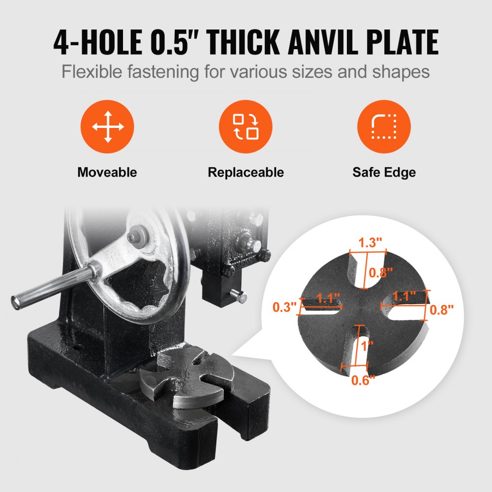 Manuaalne Arborpress (1 Tonn, 15 Cm, Vastupidav Malmist Konstruktsioon) – toote pilt 4