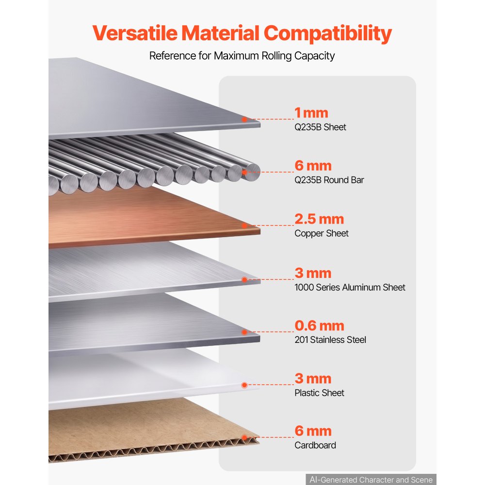 Manuaalne Plekitöötlusrull 320 Mm 1 Mm Paksus 4,5 Cm Min Diameeter – toote pilt 4